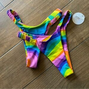 Sunny Bunny Swim Kassandra Bottom in Rainbow
Swirl Sz M